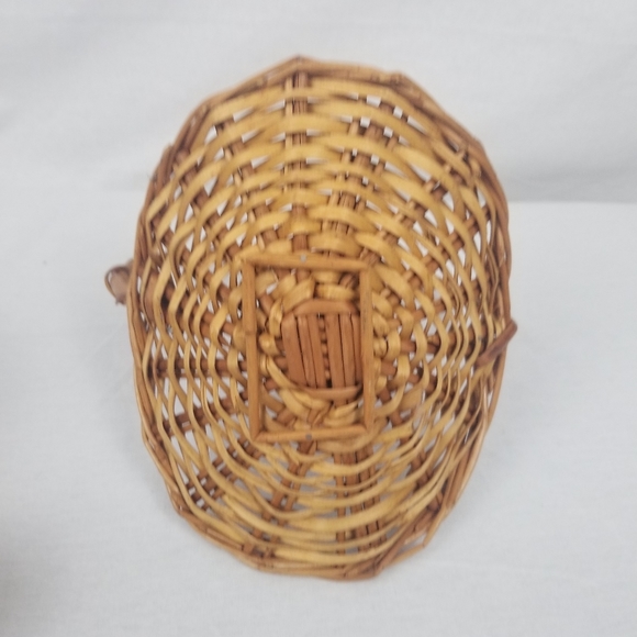 Set of three vintage wicker baskets - Picture 5 of 15